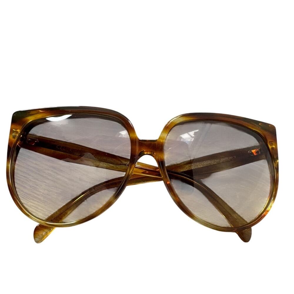 Authentic Celine Paris Oversized Tortoiseshell Su… - image 4